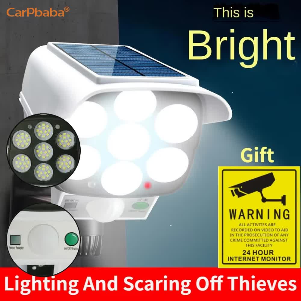 Garden Camera - Luz Solar para exteriores, Sensor de