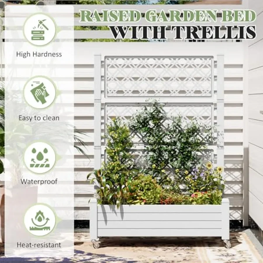 Cama de jardín elevada con est - Self Watering Planter reseña y precio