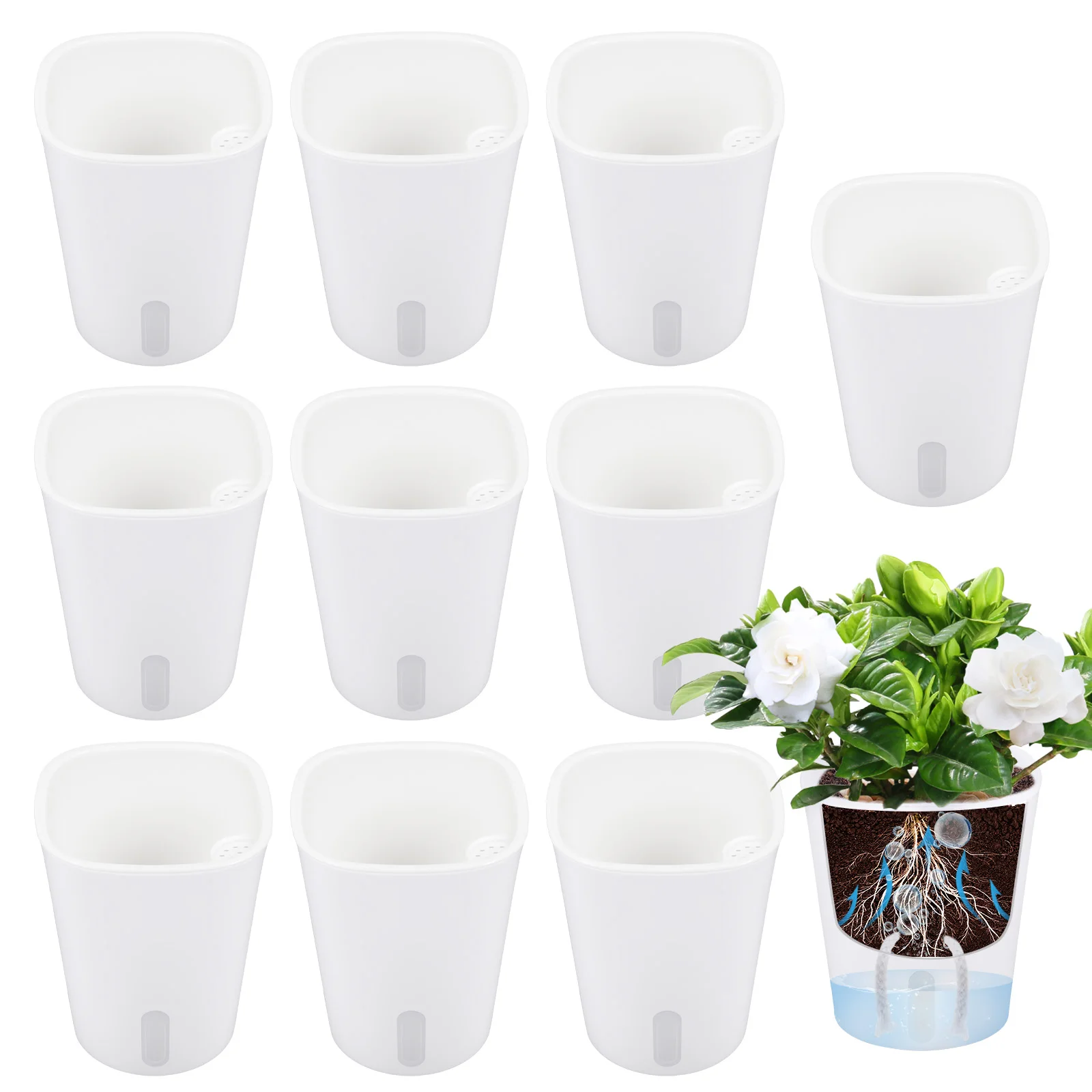 Juego de 10 Macetas de Plástic - Hydroponic Grow Pod reseña y precio