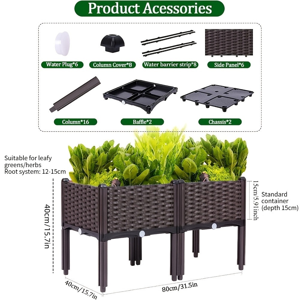 Jardinera Elevada para Jardín, - Self Watering Planter reseña y precio